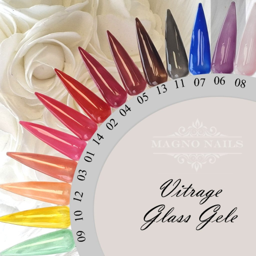 Preview: Glass Gele in lila - Trasnparente UV Gele